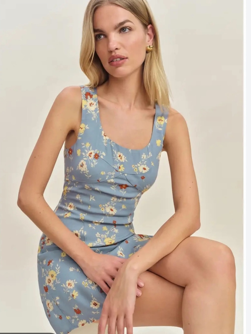 NWT | REFORMATION x Devon Lee Carlson Cher Dress Jamie Floral Size 10